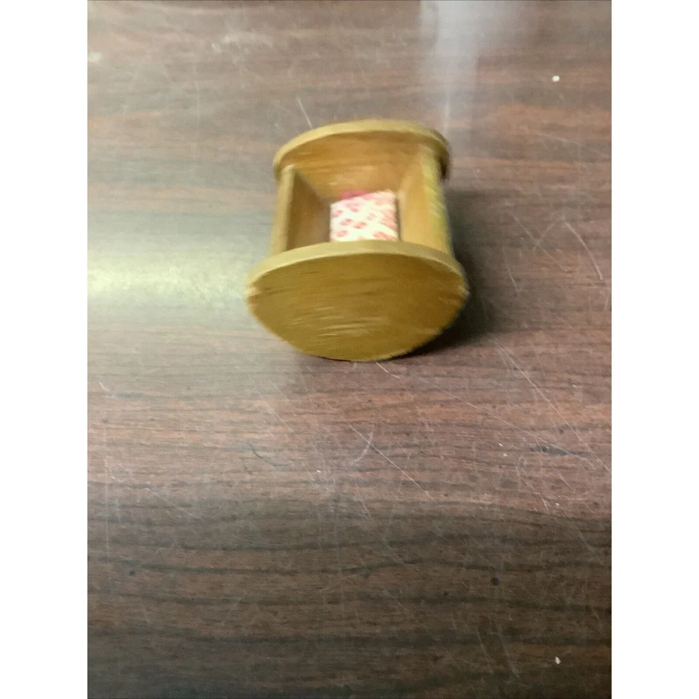 1986 Wooden Cradle #19071 Teddy Bear Story By Applause Doll House Furniture